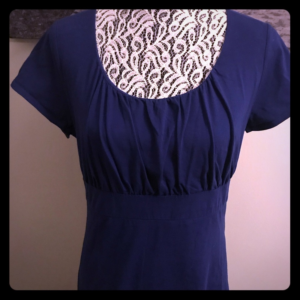 Ann Taylor Royal Blue short sleeved top